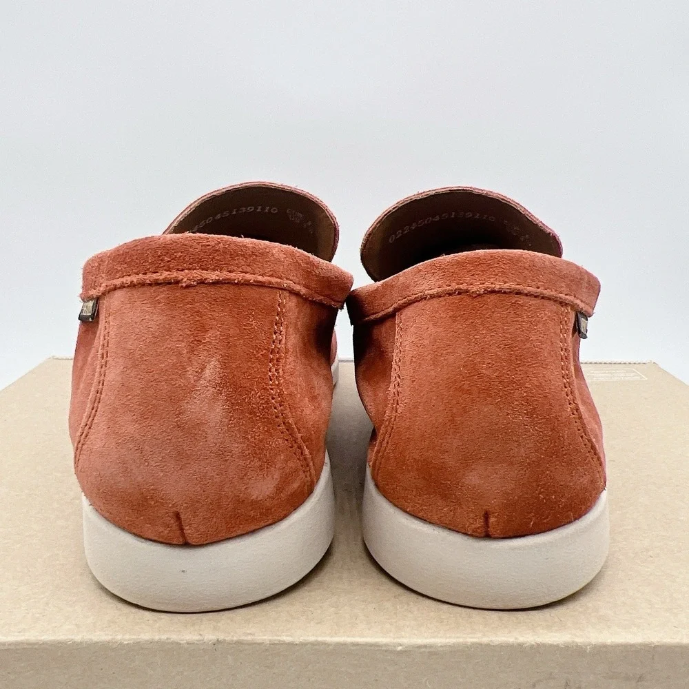 Mephisto Valner Men's Slip On Loafers Fashion Sneakers Rust Velours Red US 8.5